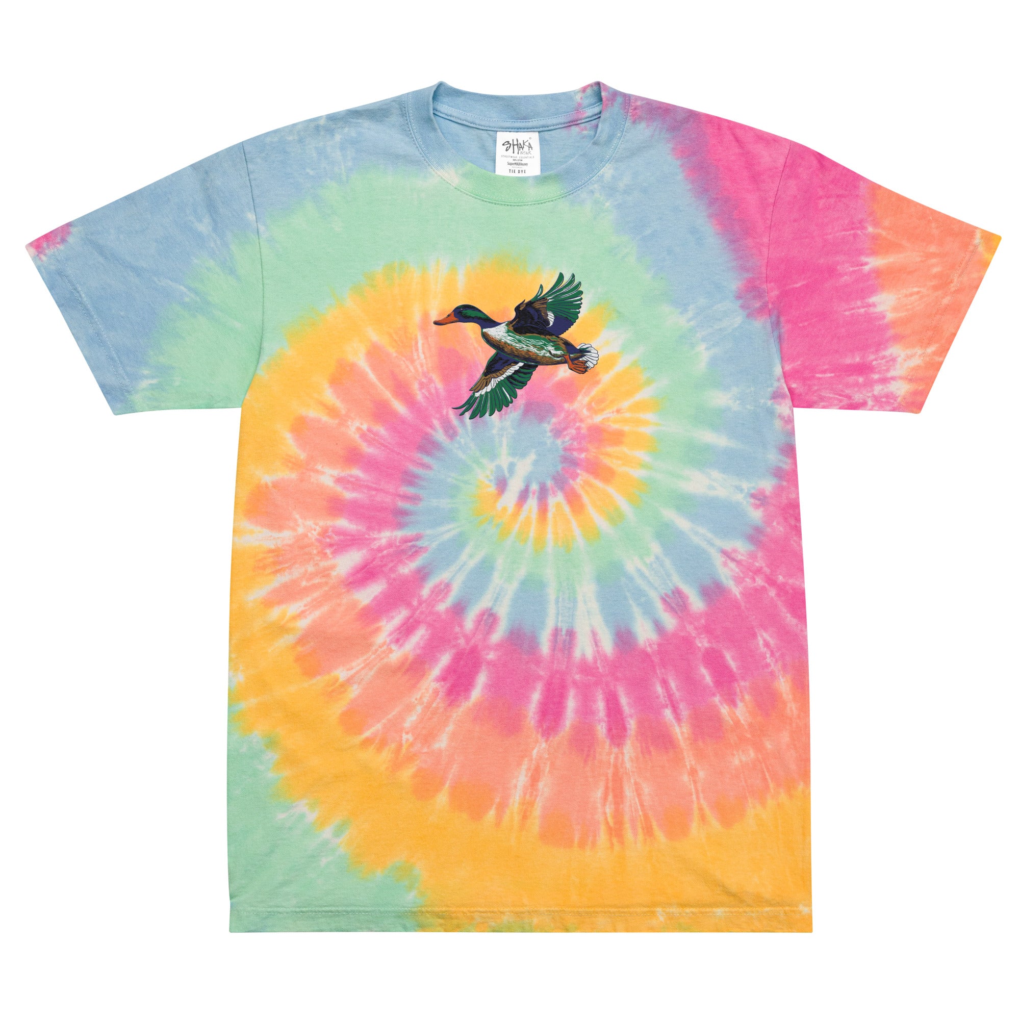 Oversized Tie-Dye Mallard Duck T-Shirt (Unisex)