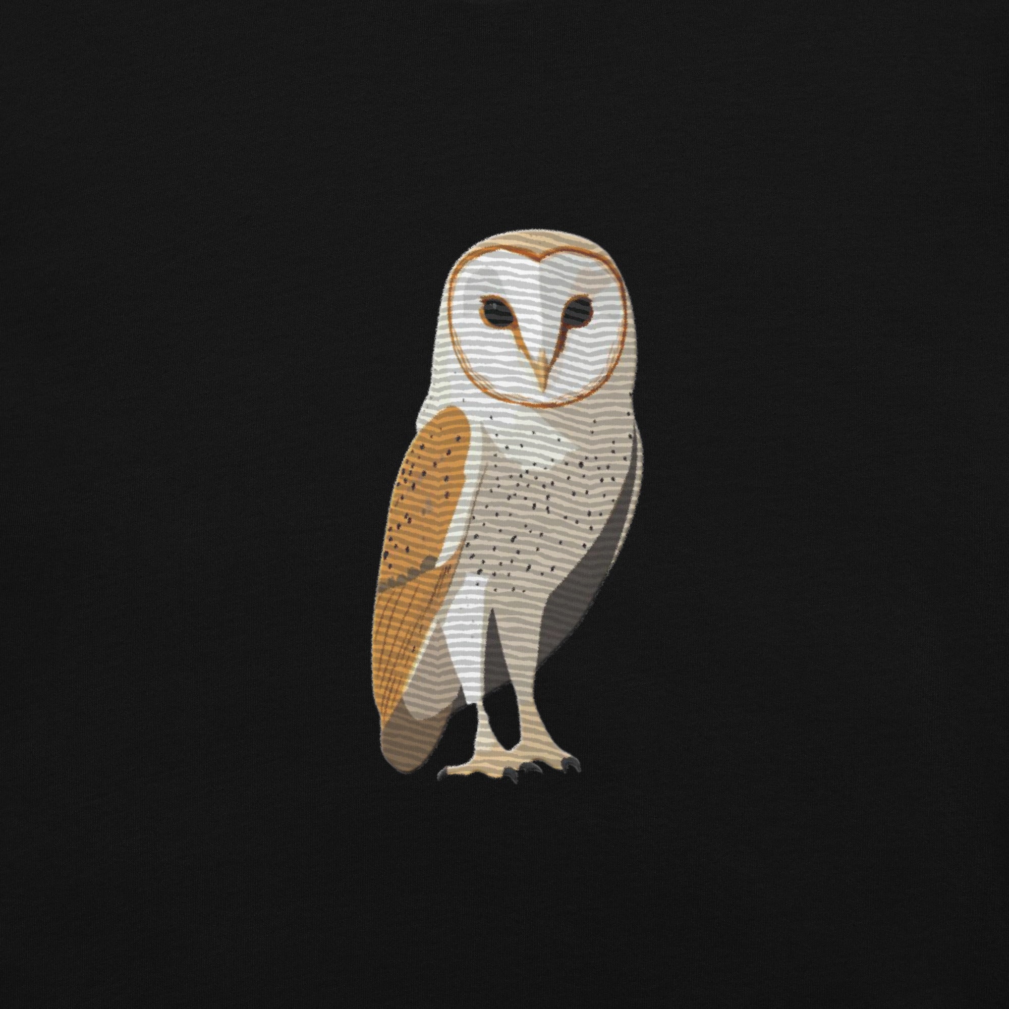 Barn Owl Embroidered T-Shirt